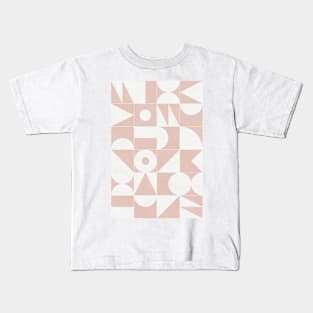 My Favorite Geometric Patterns No.11 - Pale Pink Kids T-Shirt